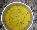 A picture of step 2 of Fried cous-cous with stew.