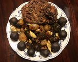 A picture of step 2 of California Farm Roasted Shallots, Sprouts, Mushrooms and Potatoes.