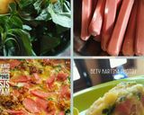 Foto langkah ke 7 dari resep Kentang panggang topping sosis bayam.