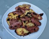 Une image de l'étape 8 de Pommes de terre grillées ail piment basilic.