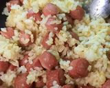 Foto del paso 5 de la receta: Arroz frito con frankfurt