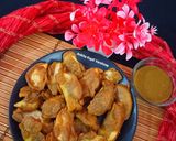 A picture of step 3 of Bajra Pakore.