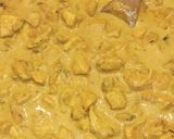 Une image de l'étape 4 de Poulet au curry.