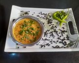 A picture of step 2 of Black Bean curry.