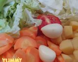 Foto langkah ke 2 dari resep Capjay Dadar Beras Merah.