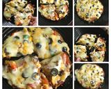 A picture of step 6 of Leftover Roti Tawa Pizza 🍕.
