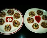 A picture of step 7 of Bread Chicken pizza Muffins😋😍.