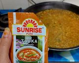 A picture of step 7 of Matki Tadka.