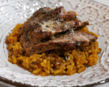 Foto del paso 9 de la receta: Arroz con secreto ibérico marinado y queso azul
