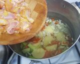 A picture of step 7 of Simple chicken and veg soup.