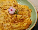 Hình bước làm 2 của món Trứng chiên cải thảo