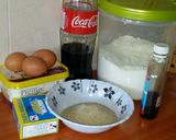 A picture of step 1 of Cocacola cake # Christmas revival#.