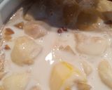 Gyömbéres Fahéjas Gyümölcsös rizstejszínes leves 🍐 körte 🍒 Alma 🍎🍒(rántásmentes habarásmentes) recept fázis 5 fotója