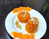 A picture of step 4 of Gajar Halwa.