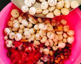 A picture of step 4 of Makhana foxnuts Bhel.