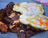 Foto del paso 4 de la receta: Salteado de setas shitake con jamón ibérico y huevos 🍳