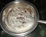 A picture of step 5 of Butterscotch rajbhog ice-cream chocolate cake.