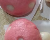 Foto langkah ke 6 dari resep Bakpao Jamur Isi Selai Strawberry (no mixer).