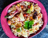 A picture of step 10 of Sabudana Upma.