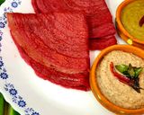 A picture of step 6 of Beetroot Dosa.