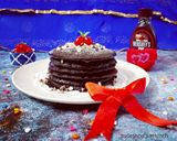 A picture of step 6 of Dark Chocolate Pancakes.