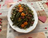 Foto del paso 6 de la receta: Judías verdes y zanahoria salteadas con jamón