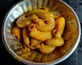 A picture of step 1 of Prawns Curry.