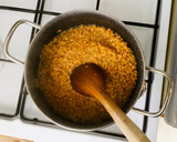 A picture of step 1 of Red Lentil Patties.