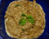 A picture of step 5 of Mushroom Yakhni.