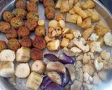 A picture of step 2 of Kathiyawadi Undhiyu.