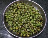 A picture of step 3 of Roasted Green peas.