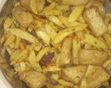A picture of step 3 of Sultan chips with Tofu.