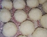 A picture of step 5 of Coconut laddu.