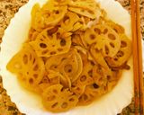 Foto del paso 3 de la receta: Lotus-root stir-frying (Raíces de loto salteado al estilo light）totally vegetarian