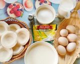 Hình bước làm 1 của món Bánh tart trứng bằng nồi chiên không dầu