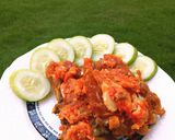 Foto langkah ke 7 dari resep Ayam Geprek Cabe Setan.