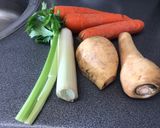 Foto del paso 1 de la receta: Puré de zanahoria, chirivia y nabicol con menta y jengibre en mambo Cecotec