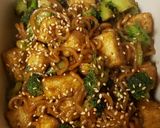 A picture of step 6 of Vegan General Tso Tofu and Noodles.