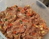 A picture of step 2 of Chapli kabab.
