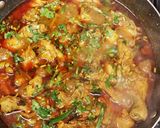 A picture of step 7 of Bangla chicken massala.