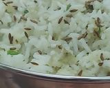 A picture of step 3 of Jeera Rice.