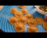 A picture of step 16 of Orange flavour sweet & sour soup with besan ravioli.