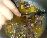 A picture of step 6 of Shaljam Palak Gosht.