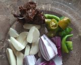 A picture of step 2 of Ridg Gourd Peels Chutney It is rich in fibers vits minerals.