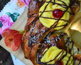 Foto del paso 8 de la receta: Rosca de Pascua trenzada rellena con membrillo y maní😜