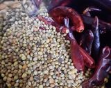 A picture of step 2 of Sambar masala powder.