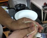A picture of step 2 of KaZ_spicy guotie jiaozi（Chinese dumpling）.