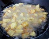 A picture of step 3 of Bengali Aloo Posto.