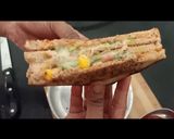 ब्रेड पिज़्ज़ा सैंडविच (Bread pizza sandwich Recipe in Hindi) रेसिपी चरण 3 फोटो