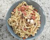 Foto langkah ke 5 dari resep Fettucini Aglio Olio.